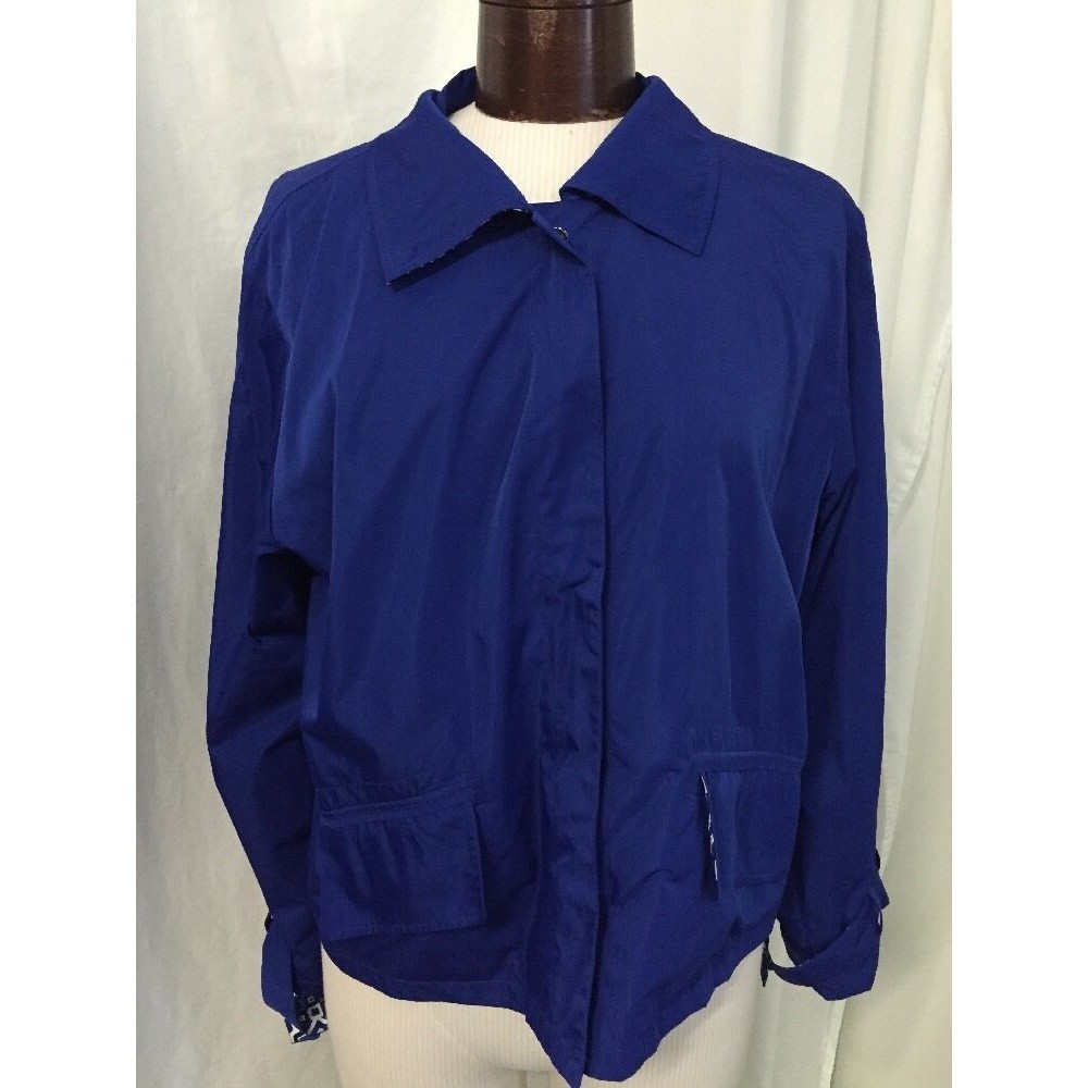 Chico's Women's Jacket Swing Time Blue Lined Chico's Size 2 / 12 NWT $128